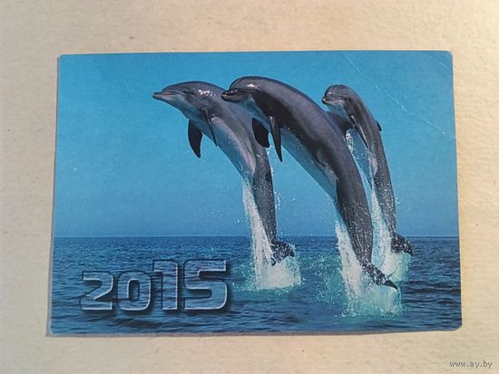 Карманный календарик. Дельфины. 2015 год