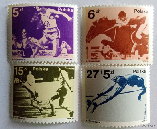 Польские спортсмены медалисты ОИ1980 в Москве и кубок мира по футболу1882, Испания.