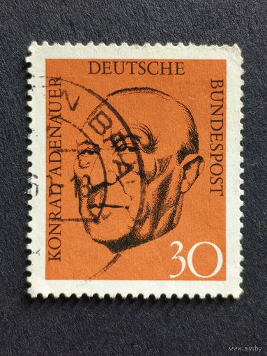Германия 1968. Мемориальное издание Конрада Аденауэра. Полная серия
