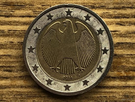 2 евро Германия 2014, дефект чеканки