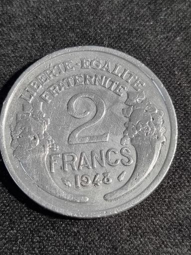 ФРАНЦИЯ 2 франка 1948 без отметки монетного двора
