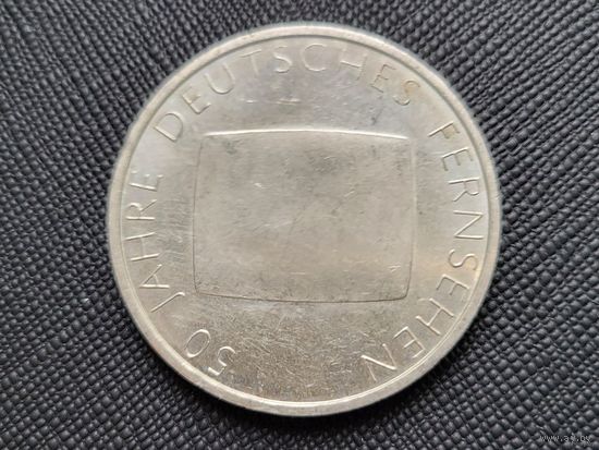 10 евро 2002 Германия 50 лет немецкому телевидению! Серебро 18 грамма 925 пробы! ВОЗМОЖЕН ОБМЕН!