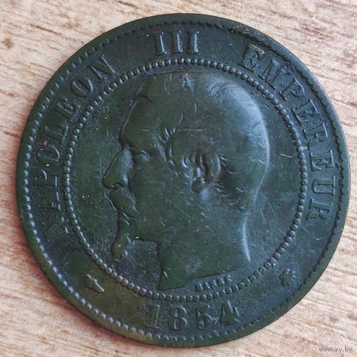 10 сантимов 1854