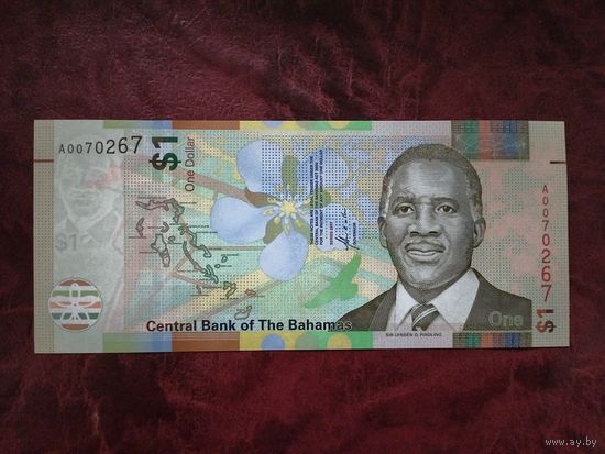 1 доллар Багамы 2024 г.