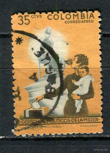 Колумбия - 1962 - Права женщин 35С - [Mi.1023X] - 1 марка. Гашеная.  (Лот 42HC)-T4P52