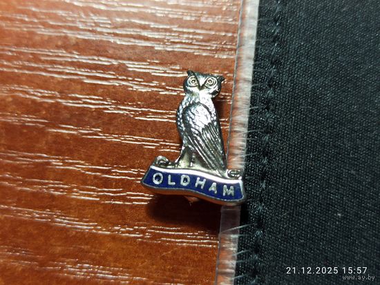 Знак Значок Oldham Олдем Великобритания