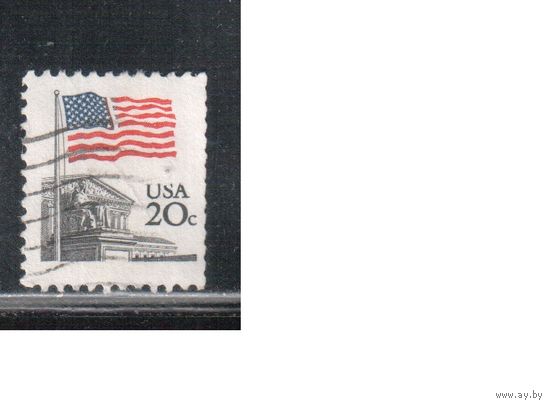 США-1981, (Мих.1522 А) , гаш., Стандарт, Флаг (одиночка)