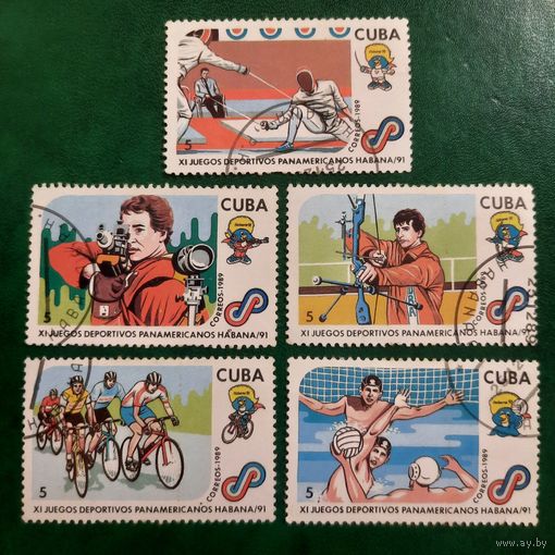 Куба 1989. Летние Панамериканские игры. Марки из серии