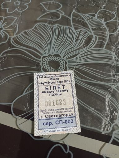 Светлогорск билет на автобус серия СП)2022 год