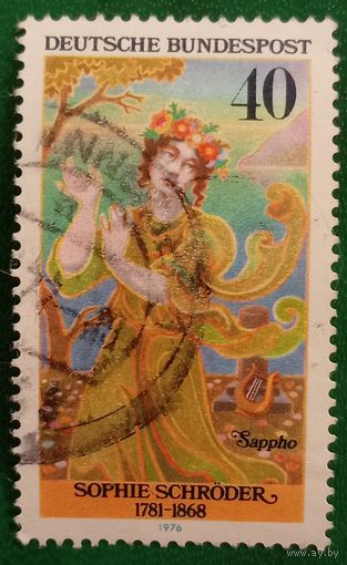 ФРГ 1976. Немецкая актриса Софи Шредер 1781-1868