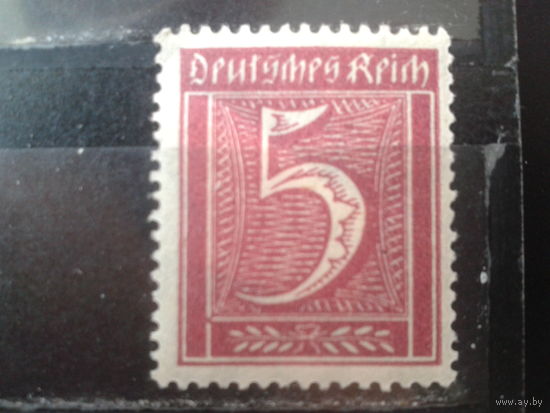Германия 1921 Стандарт 5пф* вз1
