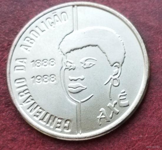 Бразилия 100 крузадо, 1988 100 лет отмены рабства, женщины