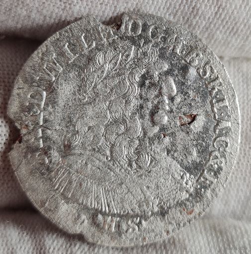 6 грошей, шестак 1687? года, Пруссия, С РУБЛЯ! МНОГО ЛОТОВ С РУБЛЯ!