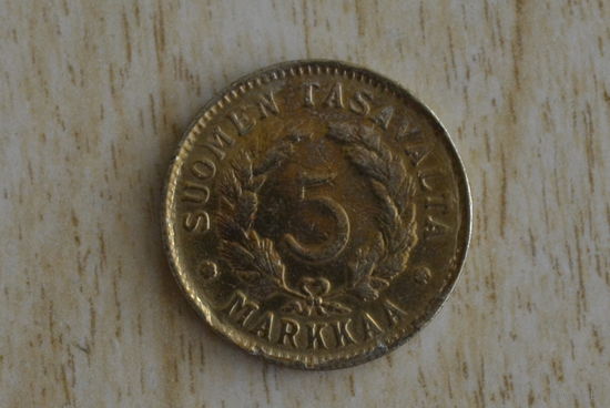 Финляндия 5 марок 1949 с 1 руб