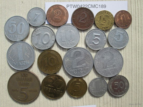 19 монет Германии лот 189