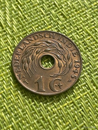 Голландская Ост-Индия 1 цент 1945 г