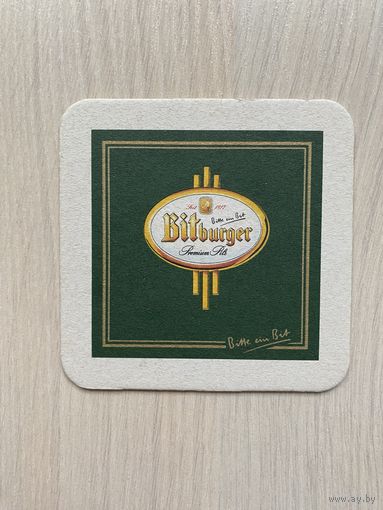 Подставка под пиво Bitburger No 1