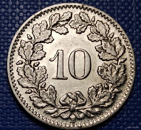 Швейцария 10 раппенов 1939 г.