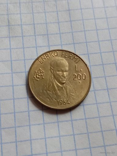 200 лир 1984 года