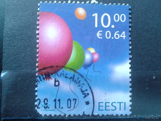 Эстония 2007 День защиты детей Михель-1,3 евро гаш