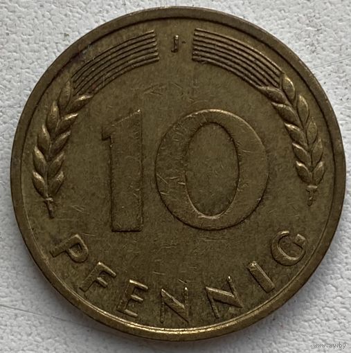 Германия 10 пфеннигов 1950 г. J