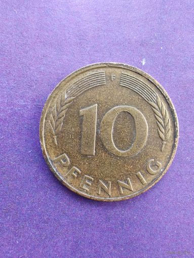 Германия ФРГ 10 пфеннигов 1985 F