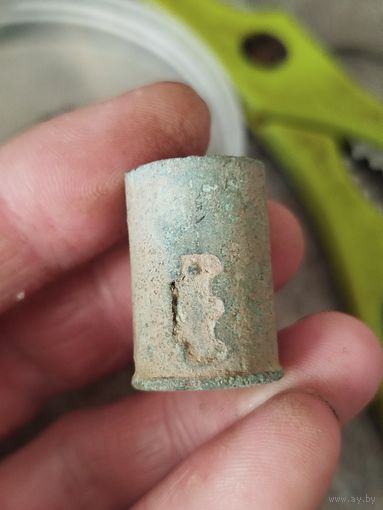 Старинная пороховая мерка,с рубля