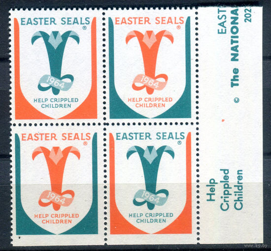 США, виньетки - 1964г. - Пасха - 1 кварт - MNH. Без МЦ!