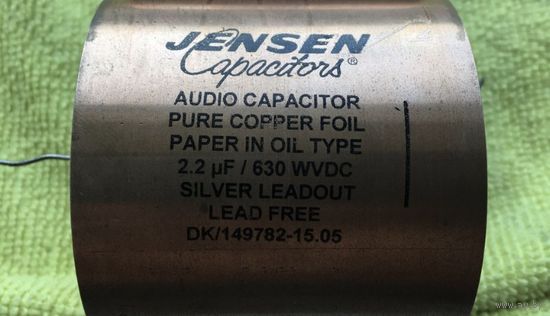 Конденсатор Jensen 2.2 mkf, 630 v новый