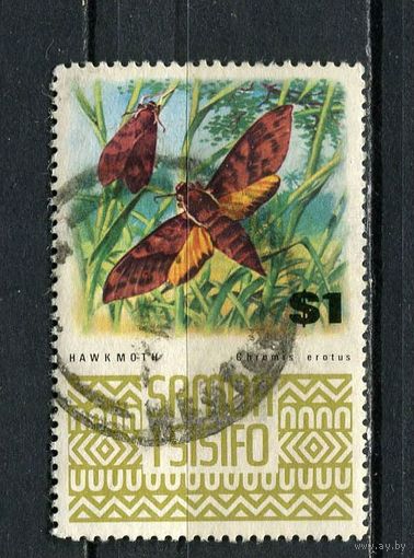Самоа - 1972 - Бабочка 1$ - [Mi.271] - 1 марка. Гашеная.  (Лот 81EY)-T25P7