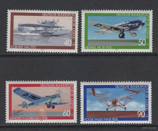 ФРГ 1979 Авиация Самолеты