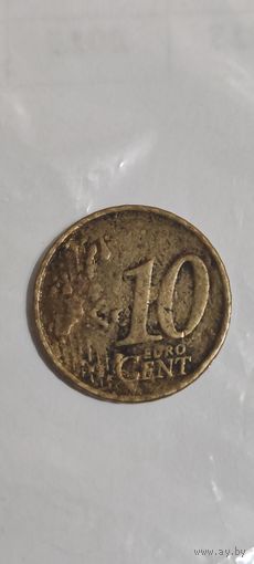 Испания 10 евроцентов 2000