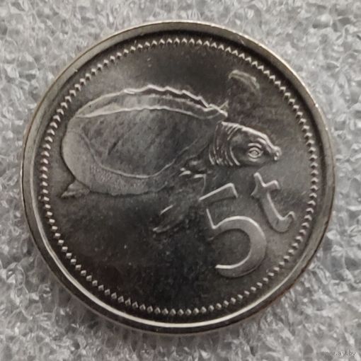 Папуа - Новая Гвинея 5 тойя  2010 г.