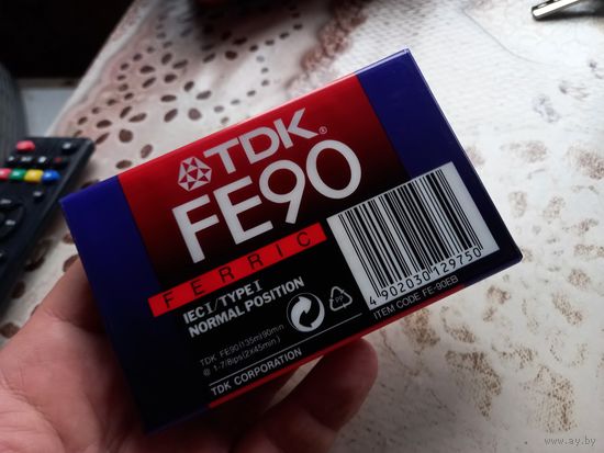 Аудиокассета TDK FE90 новая запечатанная