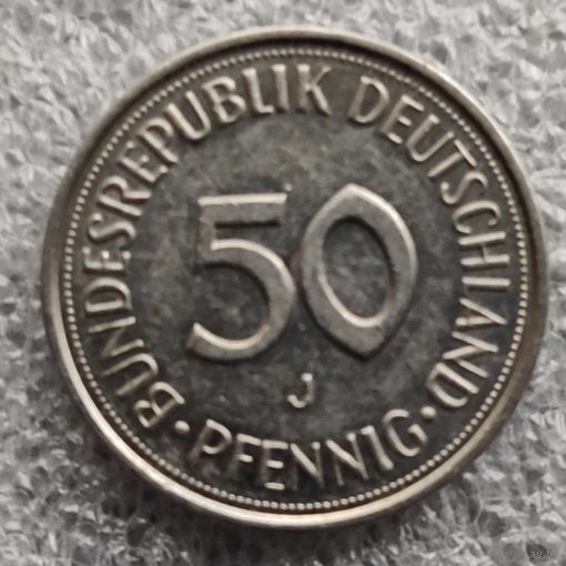 Германия 50 пфеннигов 1989 г. "J"