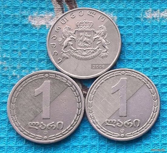 Грузия 1 лари 2006 года, UNС. Георгий Победоносец.