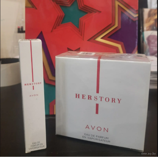 HERSTORY / AVON /  ПАРФЮМЕРНЫЙ НАБОР ПОДАРОЧНЫЙ. НОВЫЙ. ПАРФ. ВОДА 50 МЛ + 10 МЛ + ПОДАРОЧНАЯ УПАКОВКА                                     #духи