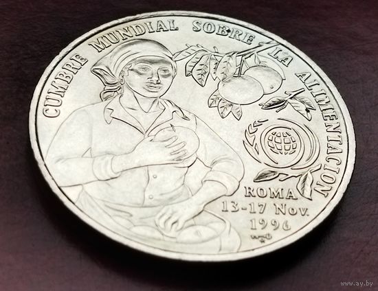 Куба 1 песо, 1996 ФАО - Международная конференция в Риме