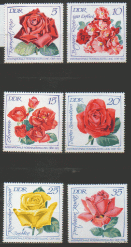 ГДР. М. 1763/68. 1972. Розы. ЧиСт.