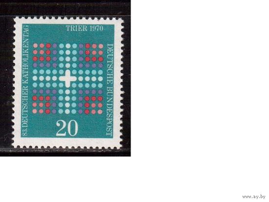 Германия(ФРГ)-1970,(Мих.648), **  , Религия