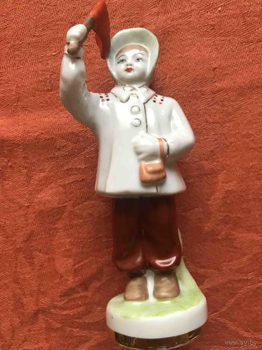 Девочка   с флажком