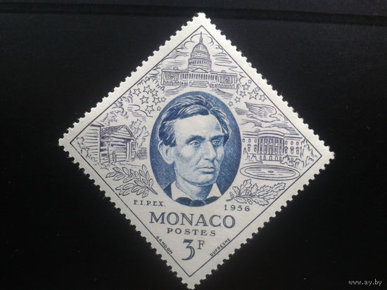 Монако, 1956. Авраам Линкольн, 16-й президент США*