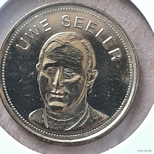 Футбольный жетон. Germany (1969). National Football Teams. Uwe Seeler.