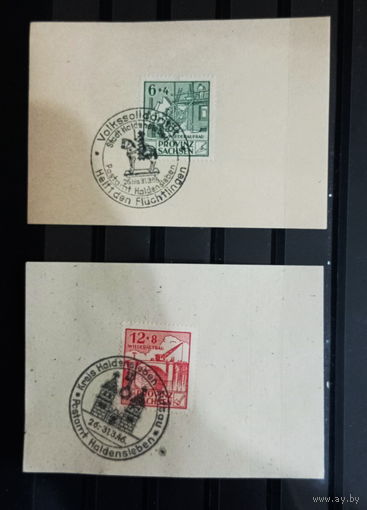 1946г Советская зона-провинция Саксония Восстановление разрухи