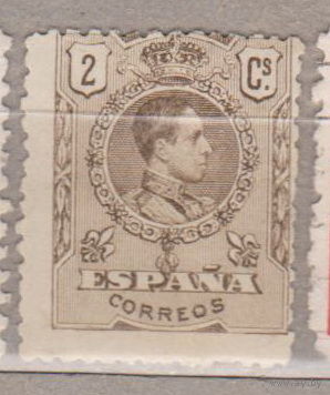 Испания 1909 год Известные личности люди Король Альфонсо XIII  лот 3 (5) ЧИСТАЯ менее 20 % от каталога по курсу 3 р БЕЗ СИНИХ КОНТРОЛЬНЫХ ЦИФР