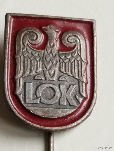 Знак LOK( Лига обороны страны) Польша. Социализм.