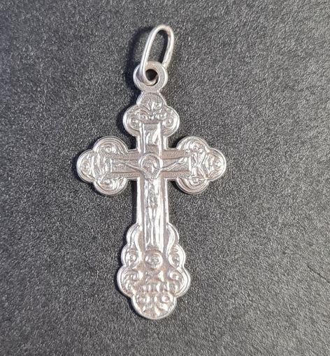 Крестик православный серебро 925 #37, С РУБЛЯ! МНОГО ЛОТОВ С РУБЛЯ! БЕЗ МЦ