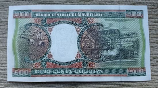 Werty71 Мавритания 500 угий 2002 UNC банкнота