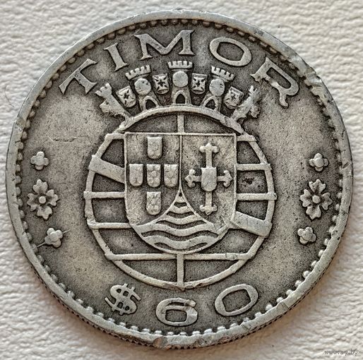 Португальский Тимор 60 центаво 1958