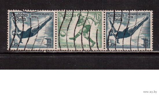 Германия-1936,(Мих.W104) гаш. , Спорт, ОИ-1936
